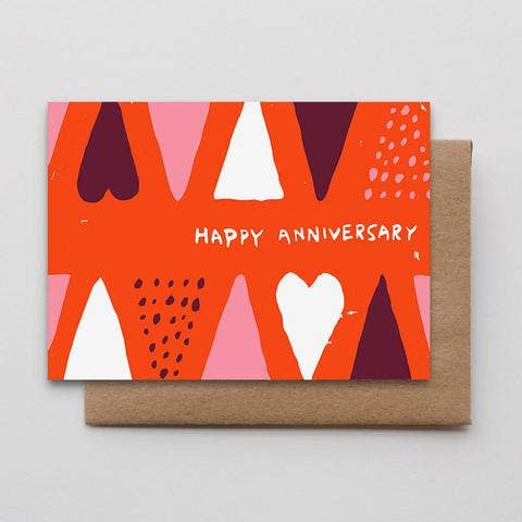 Anniversary Cones & Dots Greeting Card | Hammerpress (MO)