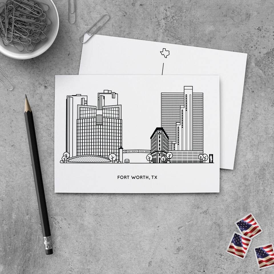 Fort Worth, Texas Mini Art Print | Kelly Renay (TX)
