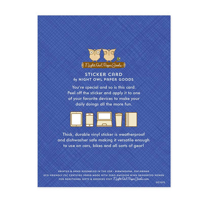 Big Dill Sticker Graduation Card | Night Owl Paper Goods (AL)