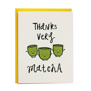 Thanks Very Matcha Greeting Card | I Must Draw (CA)