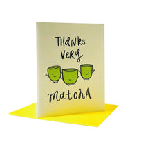 Load image into Gallery viewer, Thanks Very Matcha Greeting Card | I Must Draw (CA)
