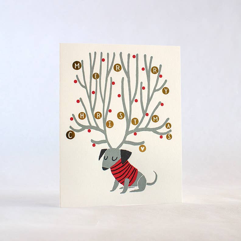 Reindeer Wiener Card | Fugu Fugu Press (CA)