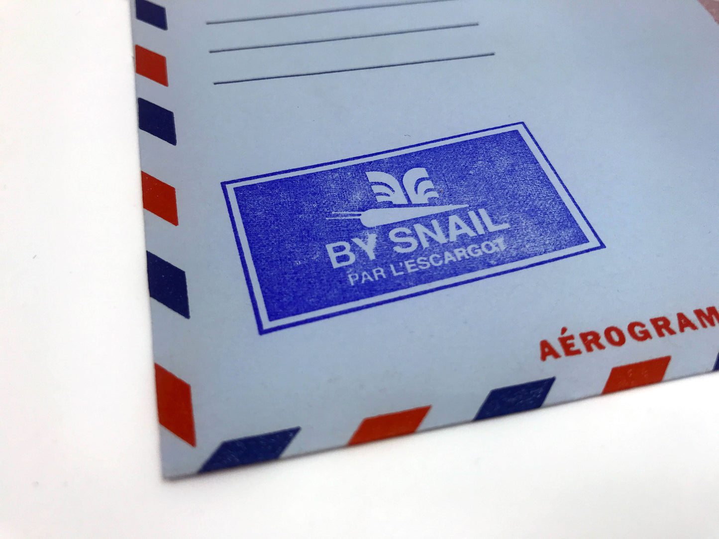 By Snail Wooden Handle Rubber Stamp | Portland Stamp Company (OR)