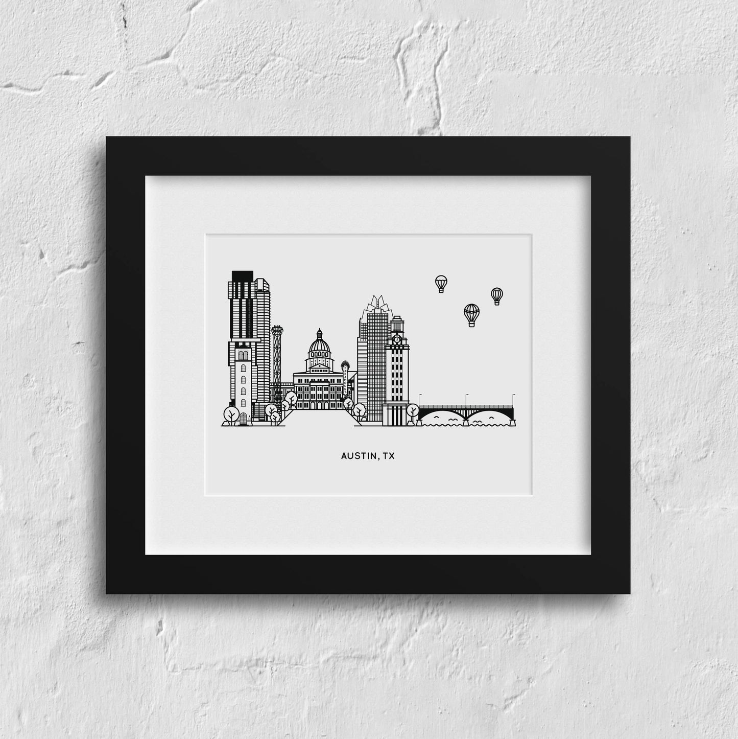 Austin, Texas Mini Art Print | Kelly Renay (TX)