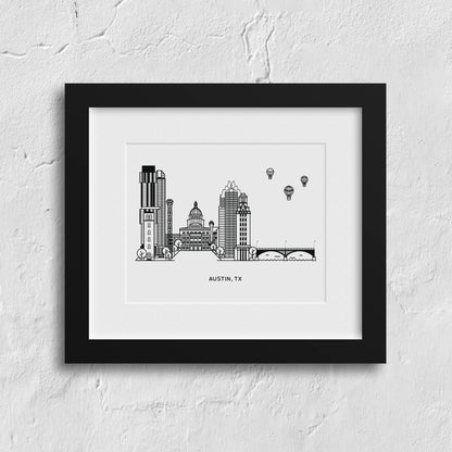 Austin, Texas Mini Art Print | Kelly Renay (TX)