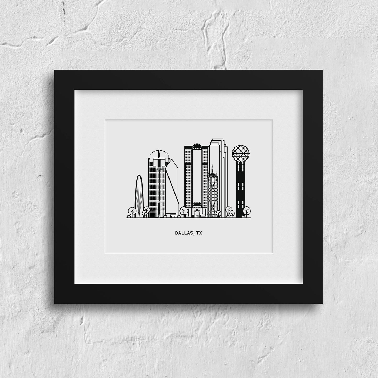 Dallas, Texas Mini Art Print | Kelly Renay (TX)