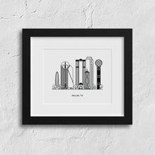 Load image into Gallery viewer, Dallas, Texas Mini Art Print | Kelly Renay (TX)
