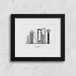 Dallas, Texas Mini Art Print | Kelly Renay (TX)