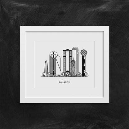 Dallas, Texas Mini Art Print | Kelly Renay (TX)