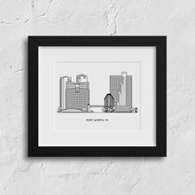 Load image into Gallery viewer, Fort Worth, Texas Mini Art Print | Kelly Renay (TX)
