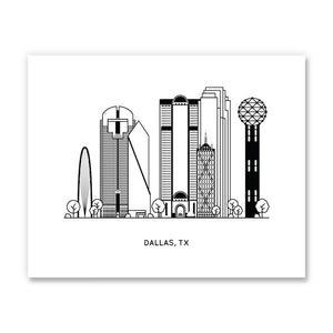 Dallas, Texas Mini Art Print | Kelly Renay (TX)