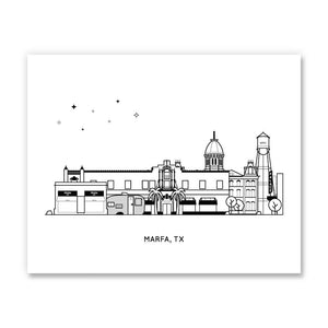 Marfa, Texas Mini Art Print | Kelley Renay