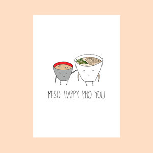 Miso Happy Pho You Card | Fineasslines (CA)