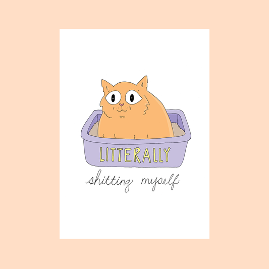 Litterally Shitting Myself Card | Fineasslines (CA)