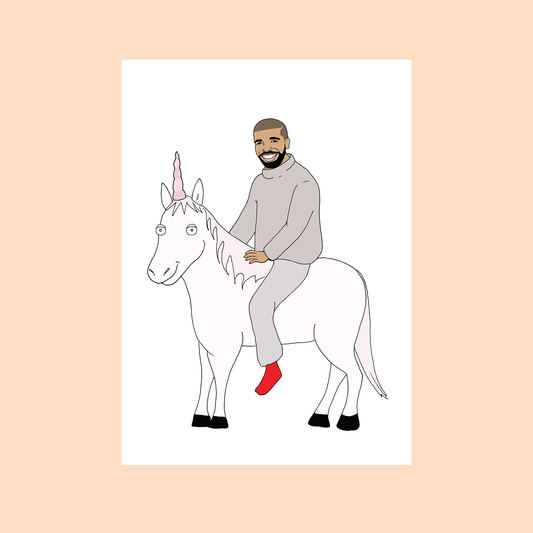 Blessed On A Unicorn Card | Fineasslines (CA)