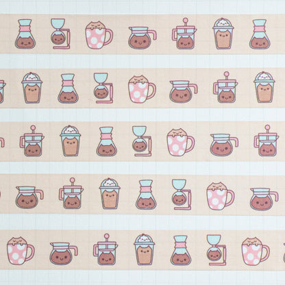 Coffee Cats Washi Tape | Robot Dance Battle (CA)