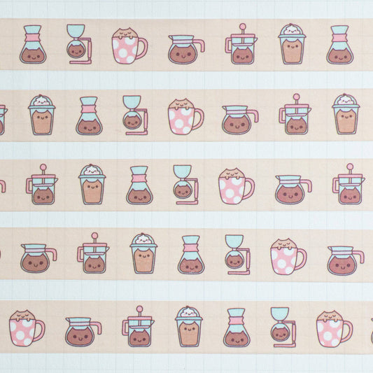Coffee Cats Washi Tape | Robot Dance Battle (CA)