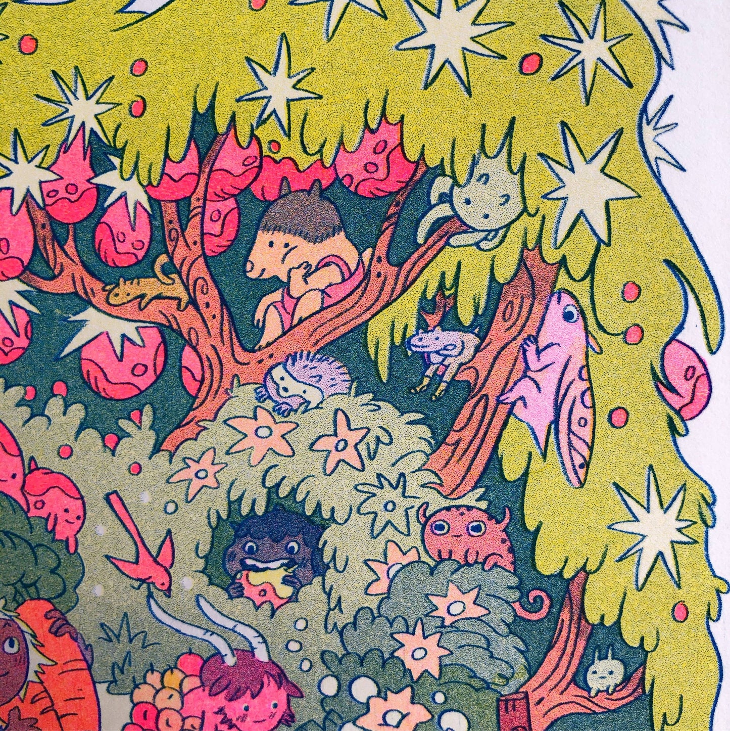 On The Mountain Garden Trail Riso Print | Natalie Andrewson (CA)