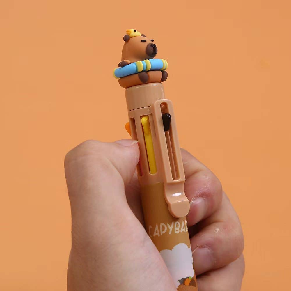 Capybara 8-Color Retractable Ball Pen | Sofun (CN)