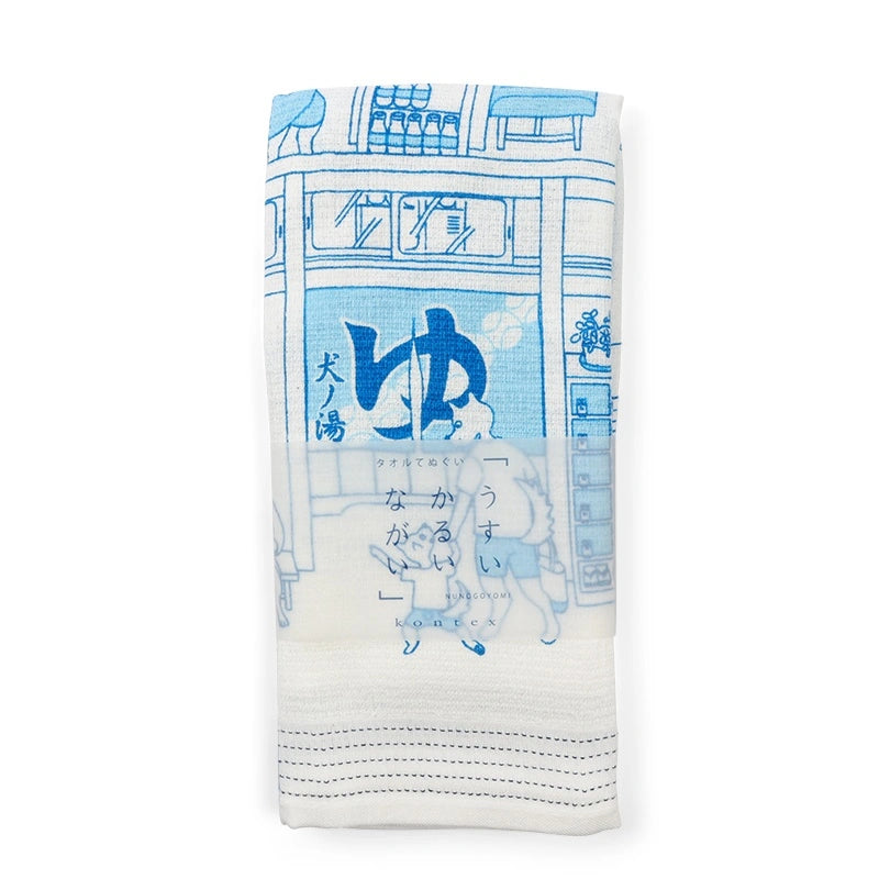 Tea Towel – Onsen Dogs | Kontex(Japan)
