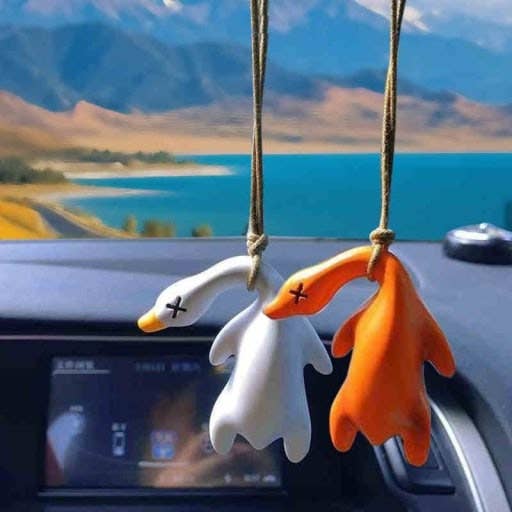 Beijing Duck Color-Changing Car Charm