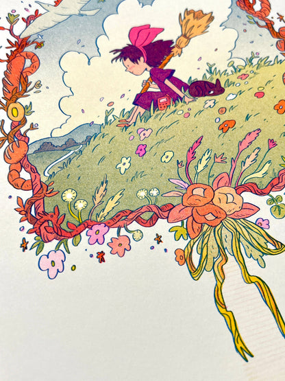 Kiki's Delivery Service Risograph Print | Natalie Andrewson (CA)