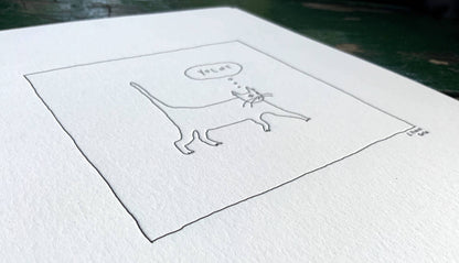 You Only Live Nine Times Letterpress Print | Liana Finck (NY)