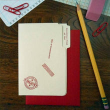 Load image into Gallery viewer, Congrats Manila Folder Letterpress Card | Amber Favorite (IL)
