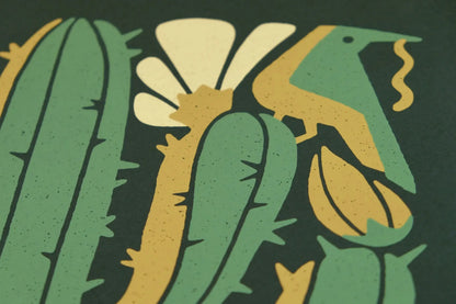 Saguaro Bloom Screenprint | Limited Edition | DKNG Studios (CA)