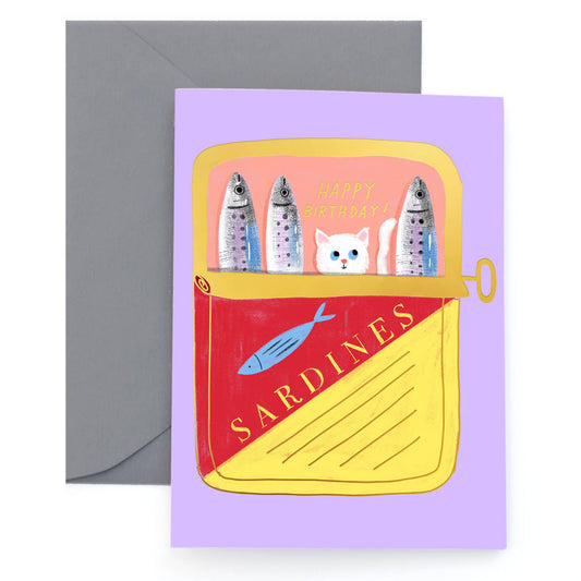 Tinned Fish Birthday Card | Carolyn Suzuki (CA)