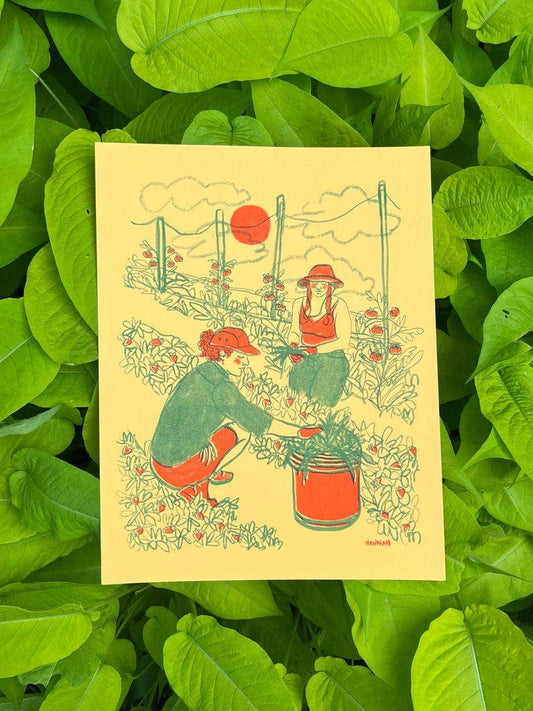 Community Garden Risograph Print | Hannah Hunt (OR)