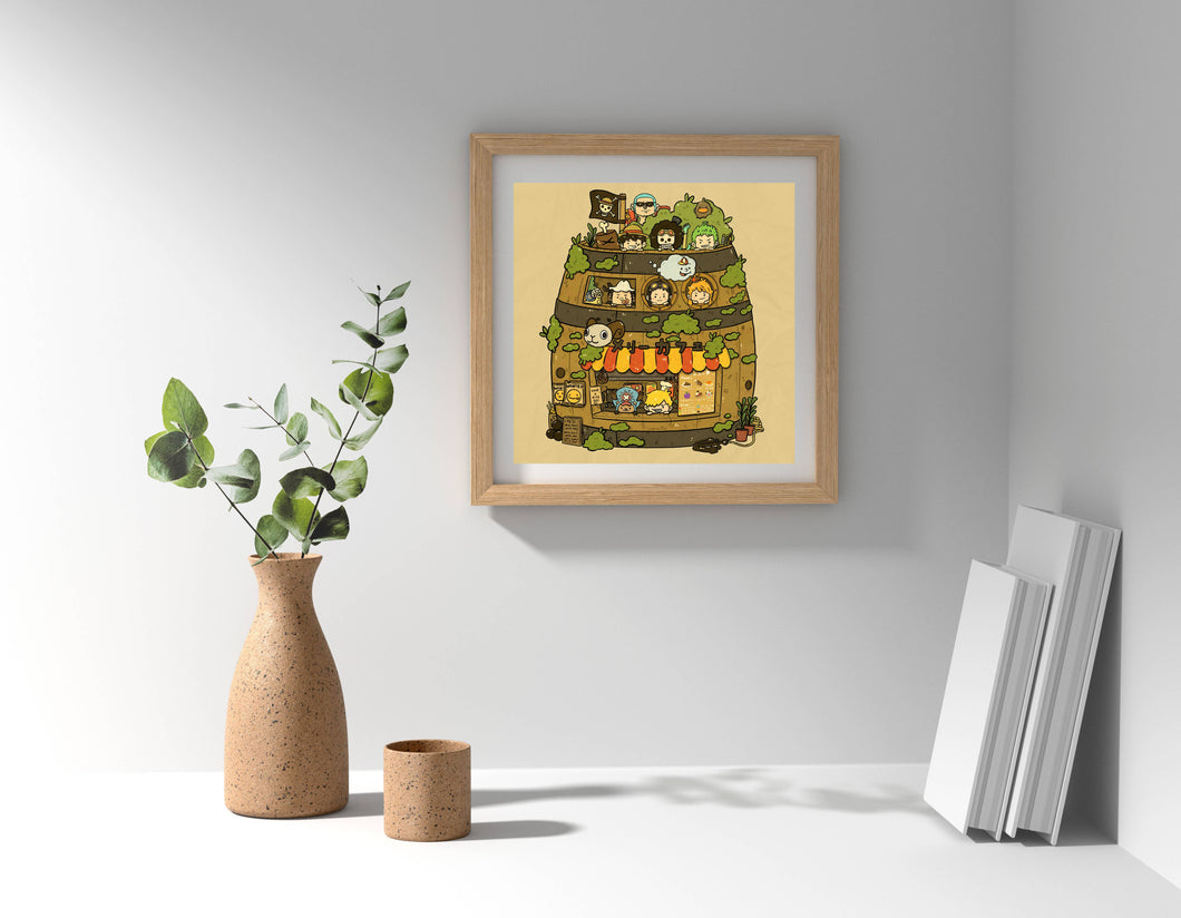 One Piece Cafe Art Print | Sushiboiiiiy (CAN)
