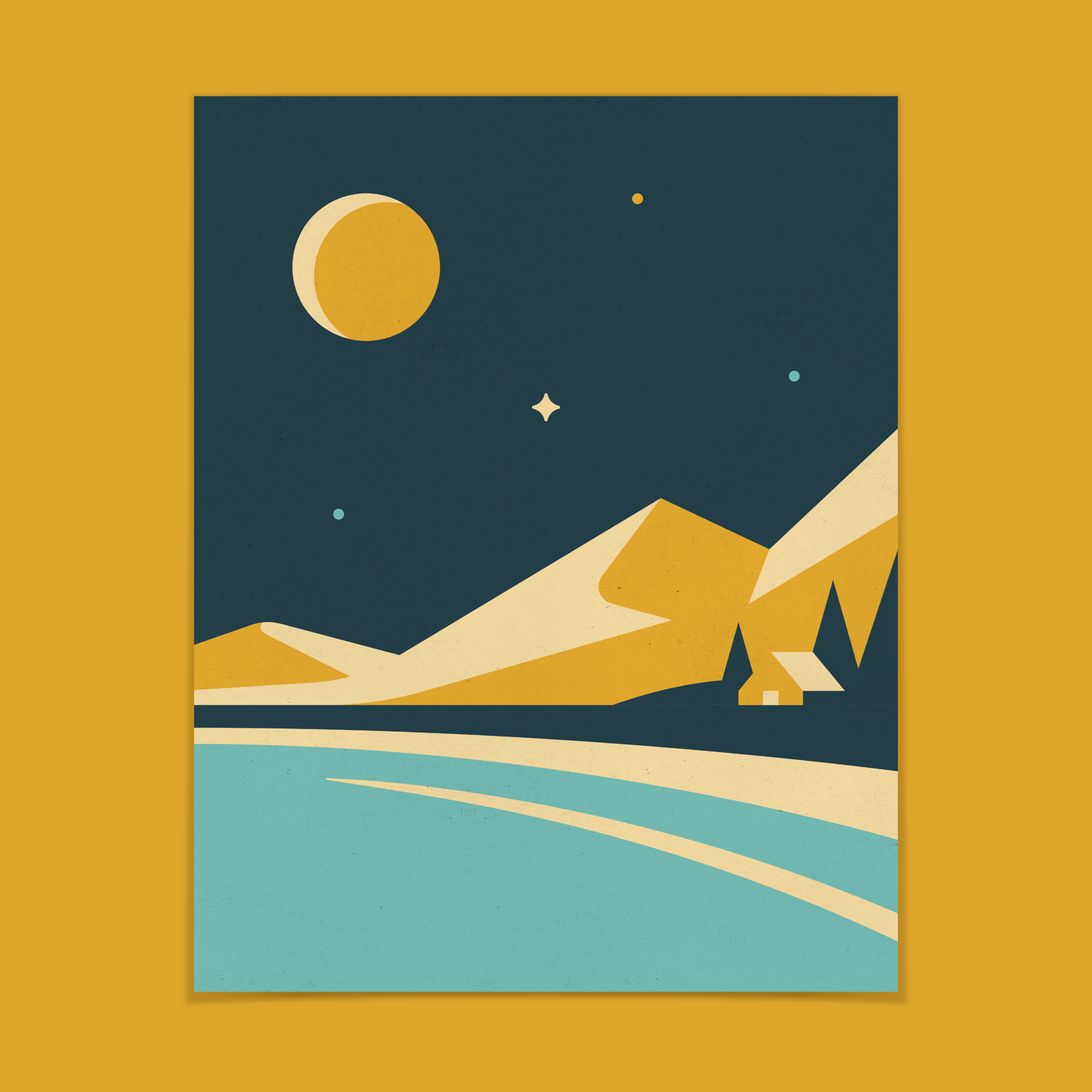 Horizons Series Screenprint | Mountains | DKNG Studios (CA)
