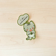 Load image into Gallery viewer, Overwhelmed Boba Cat Vinyl Sticker | Sarah Lee (CA)
