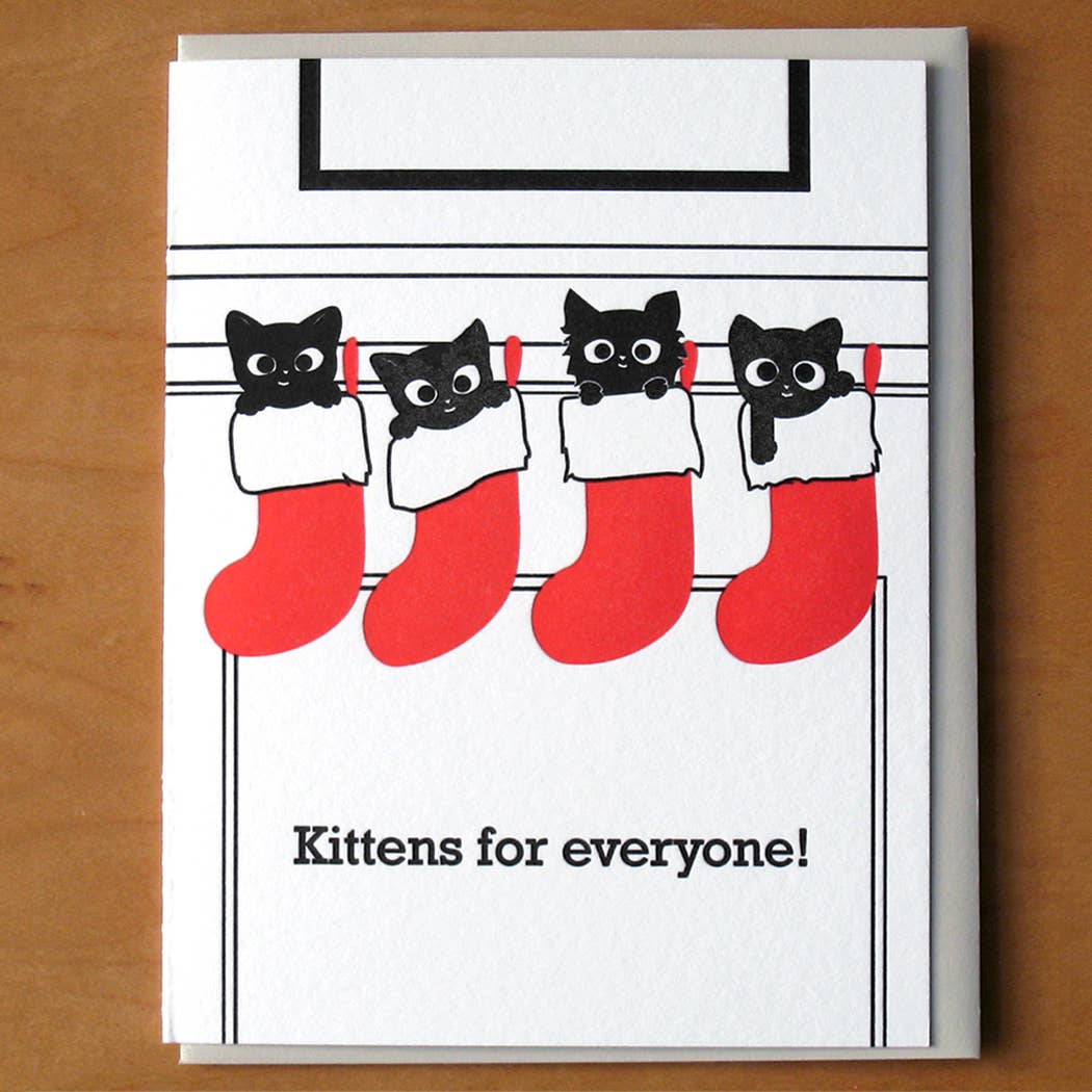 Kittens For Everyone Holiday Card  |  McBitterson's (IL)