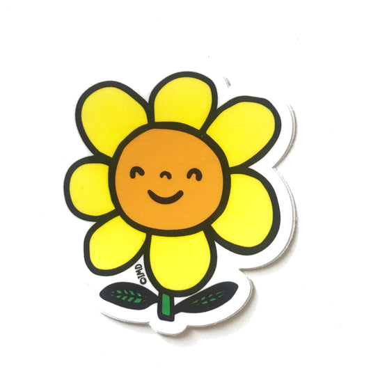 Happy Flower Vinyl Sticker | I Must Draw (CA)