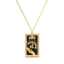 Load image into Gallery viewer, Tarot Card Necklace | Magician | 14K Gold/stainless steel | Christine Jehlickova (ONT)
