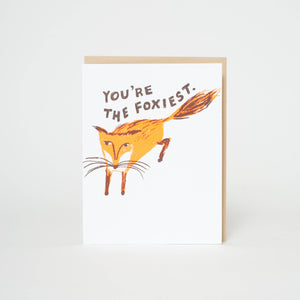 Foxiest Fox Love Letterpress Card | Egg Press(OR)