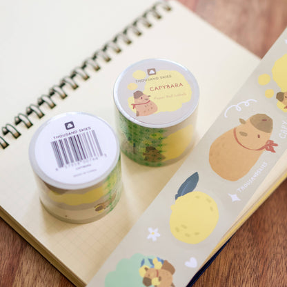 Capybara kiss-cut paper roll labels by Thousand Skies, alternate view 5
