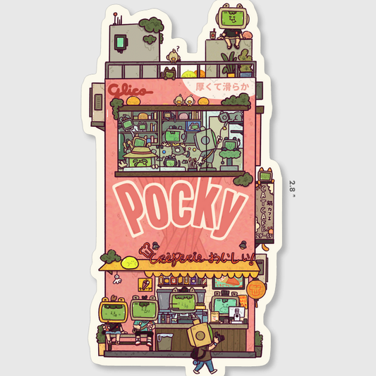 Pocky Box Crepe Shop Vinyl Sticker | Sushiboiiiyy  (Canada)