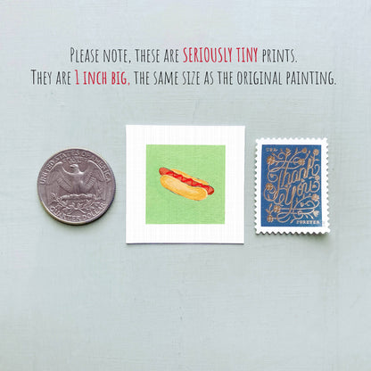 Hotdog Mini Art Print | Mick’s Art Goods (WA)