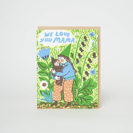Gnome Mama Love Letterpress Card | Phoebe Wahl (WA)