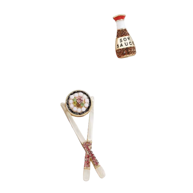 Snack Pack Stud Earrings | Sushi | Christine Jehlickova (ONT)