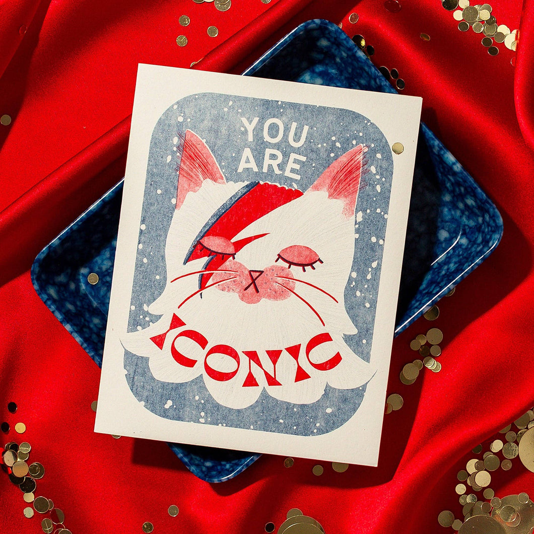 You Are Iconic Risograph Greeting Card | Bromstad Printing Co. (VA)