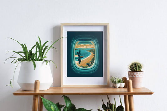 Window Seat Series Screenprint | Island | DKNG Studios (CA)