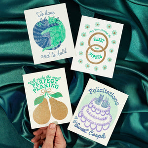To Have And To Hold - Risograph Wedding Card | Bromstad Printing Co. (VA)