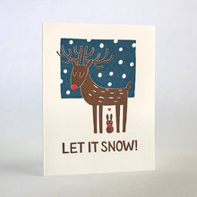 Load image into Gallery viewer, Let It Snow! Holiday Card | Fugu Fugu Press (CA)
