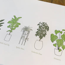 Load image into Gallery viewer, A Few Houseplants Letterpress Print | Susan Porteous (OR)
