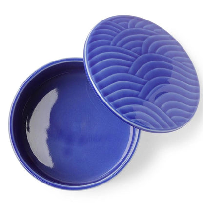 Himari Blue Ceramic Bowl | Short | (Japan)