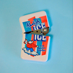 Abolish ICE Refillable Lighter | The Peach Fuzz (CA)
